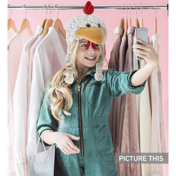 Plush Fleece Beanie with Ear Flaps Winter Hat for Kids Teens Adults Funny Costum - Picture 6 of 9